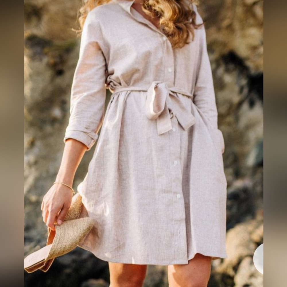 Hackwith Design House Button-Up Jacket Dress